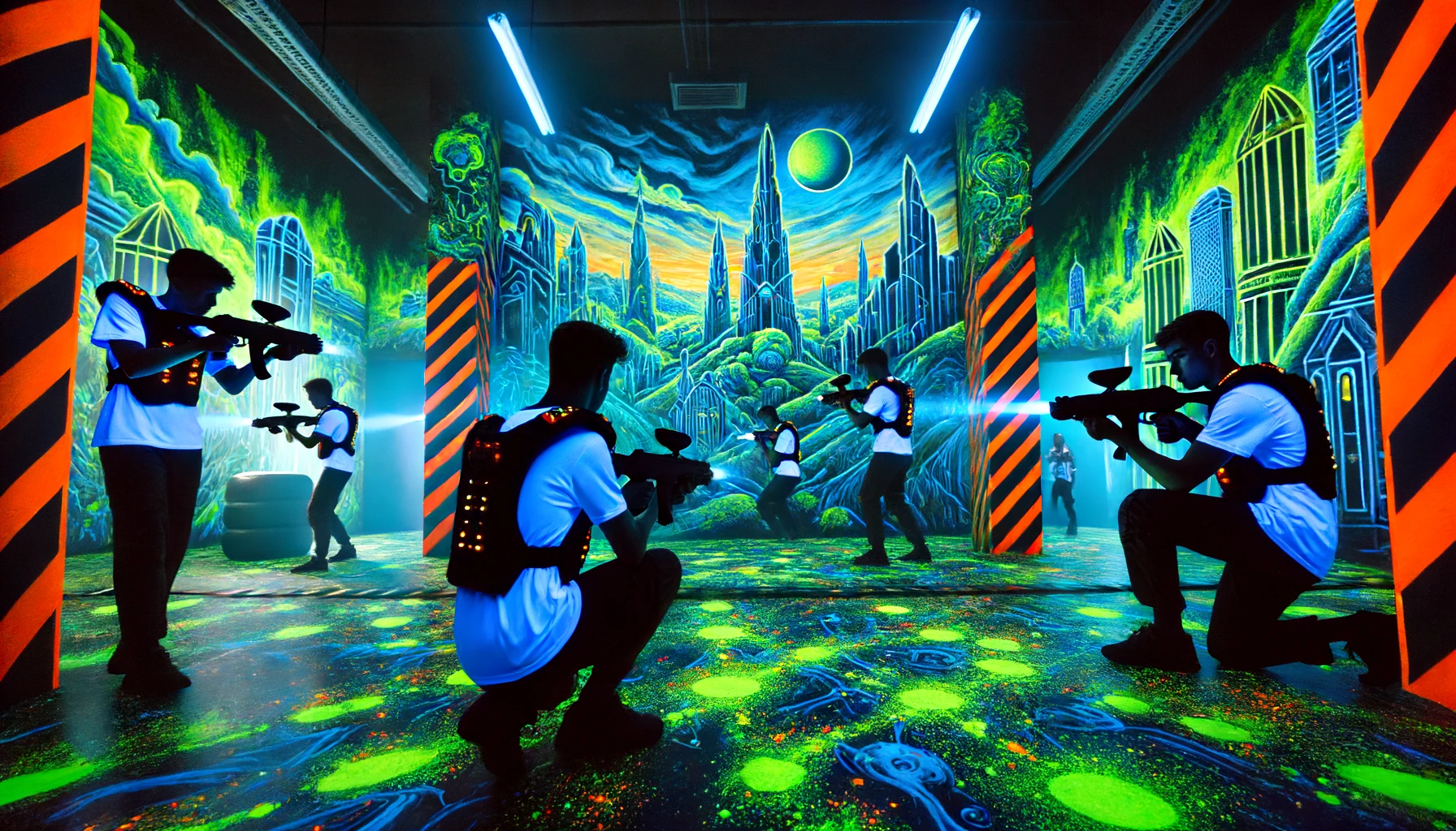 Les Décors Immersifs en Peintures Fluorescentes : Une Stratégie Innovante pour Attirer et Fidéliser les Clients.